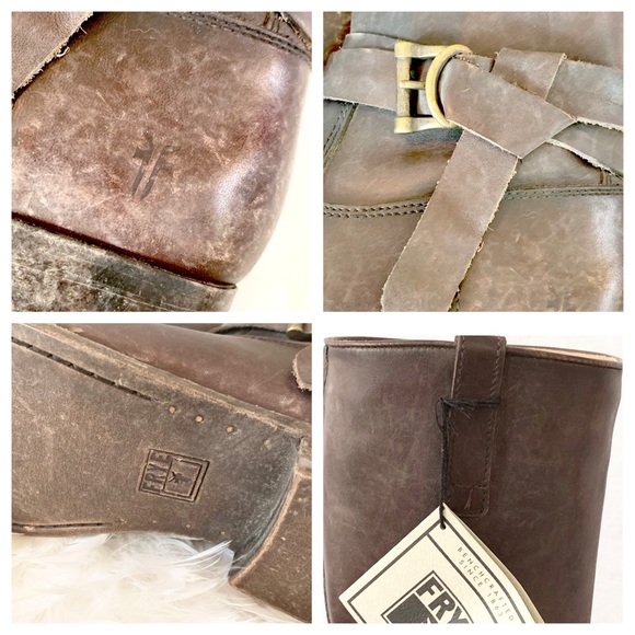 🎉HP🎉Frye Melissa Knotted Tall Brown Stonewashed - Picture 6 of 8